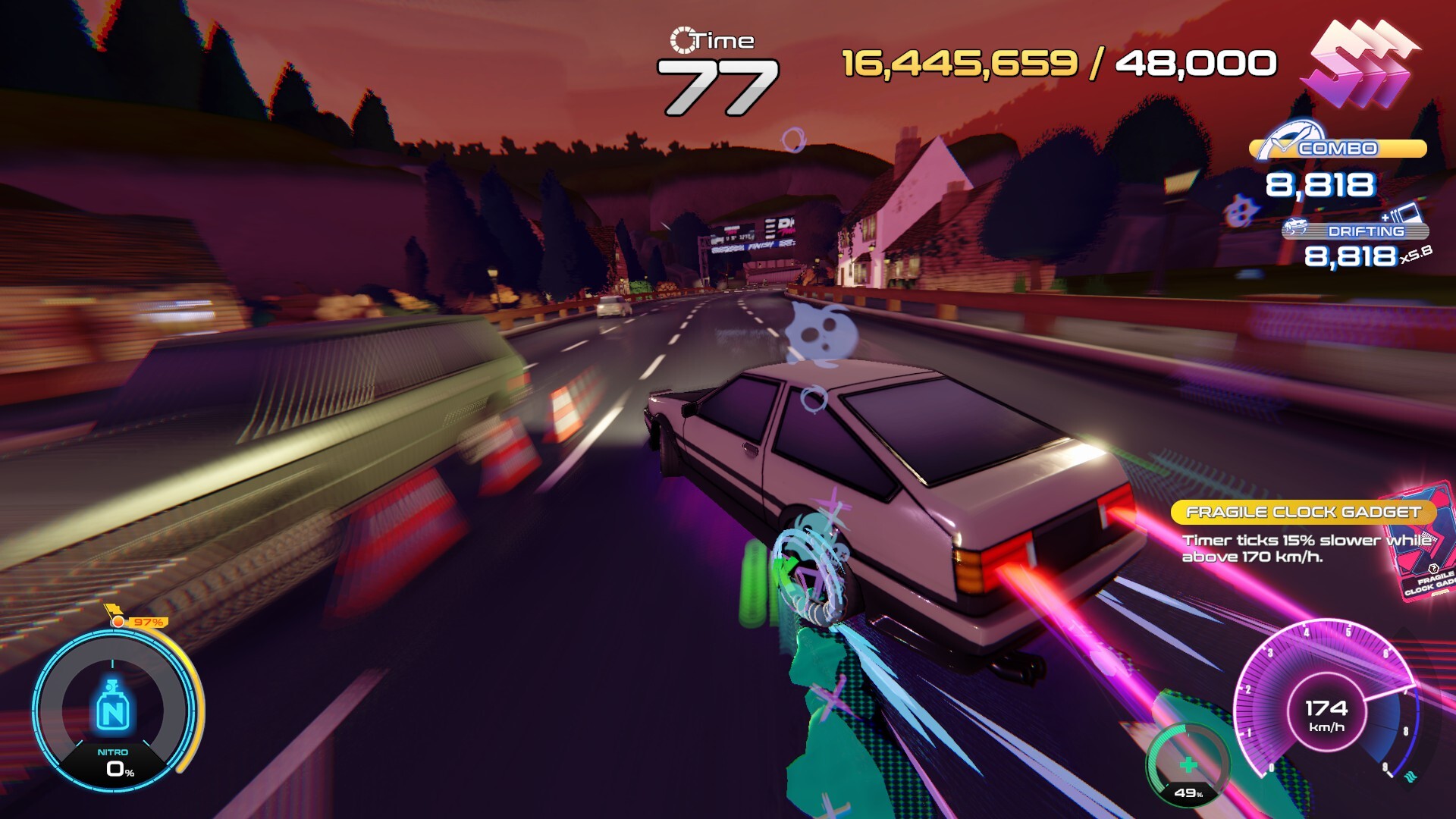 Driving Rogue still for driving gravity simulator